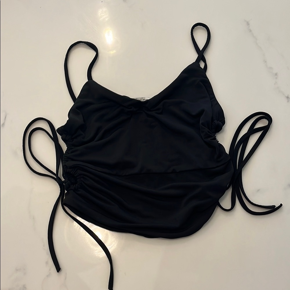 Zara Charcoal Ruched Top